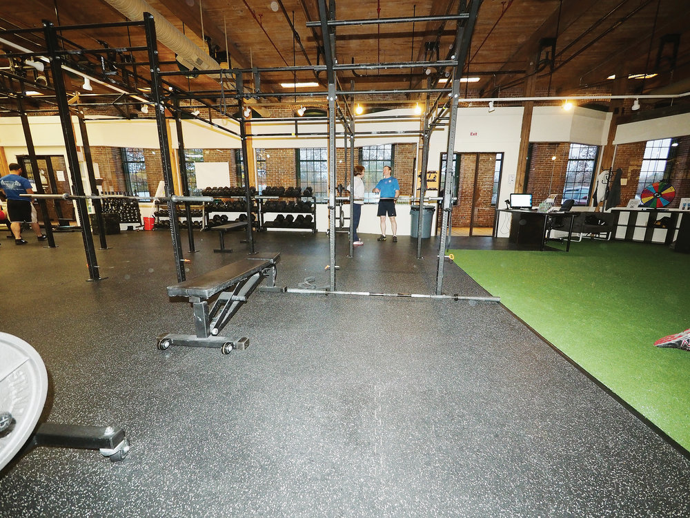 Repaired commercial gym